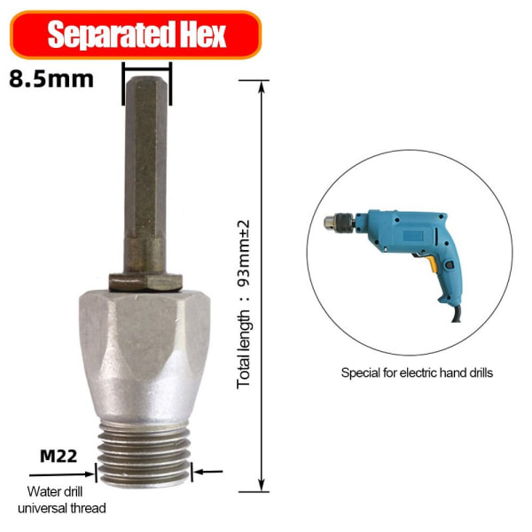Betonireikäsaha SDS Plus Drill SEPARATED HEX SEPARATED HEX Separated Hex