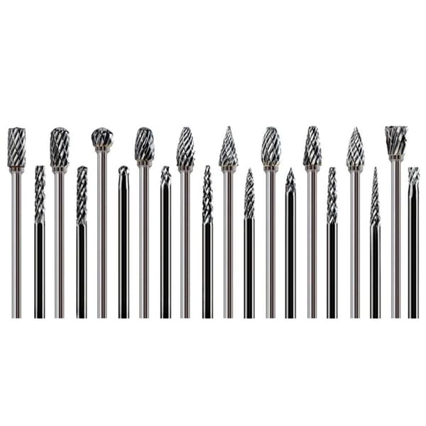 20 STK Hårdmetal Grat Sæt Die Grinder Bits Træskærer Bits