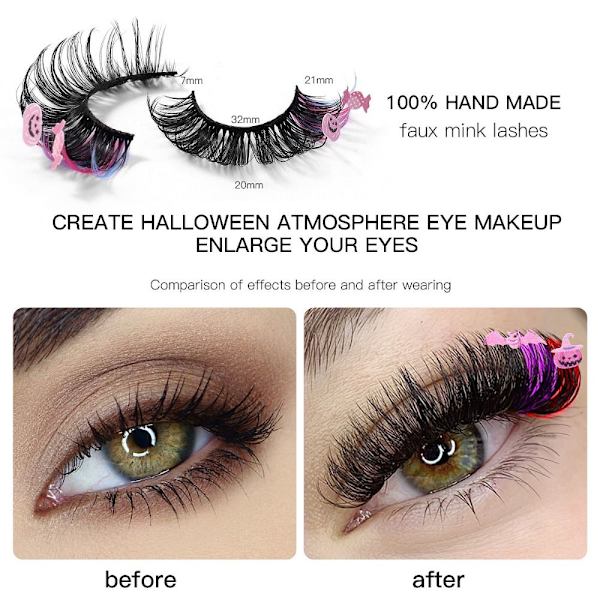 Halloween tekoripset Värilliset tekoripset Ripset