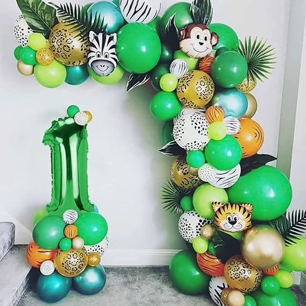 Djur Nummerballonger Digitala Ballongset NUMMER 2 Number 2