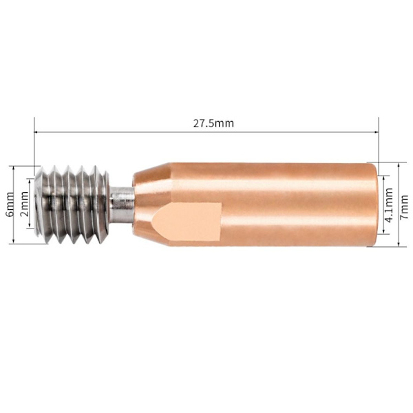 2stk V6 heatbreak All Metal Glat Bimetal Heatbreak