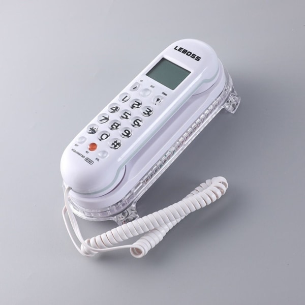Trådbunden telefon Kabeltelefon VIT White