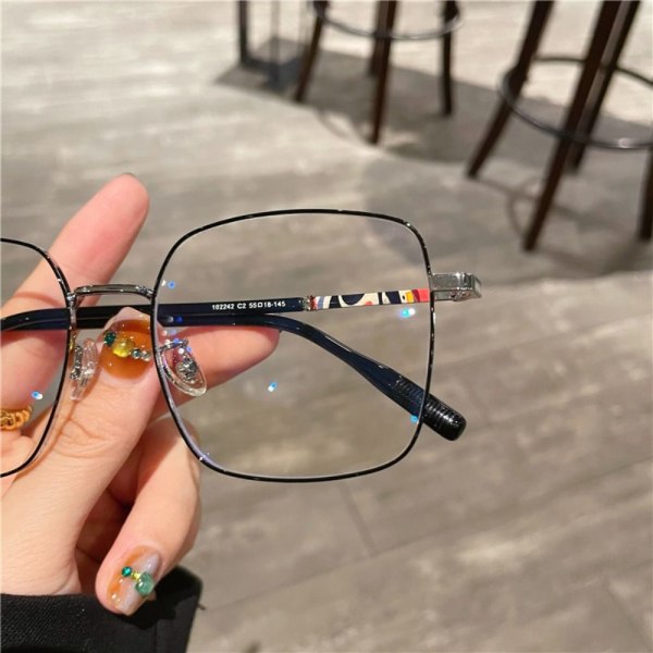 Anti-Blue Light Briller Overdimensjonerte briller SØLV SØLV Silver