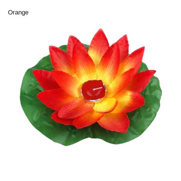 Stearinlys Lotus Lampe Flod Lampe ORANGE orange