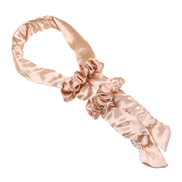 Heatless Curl Ribbon Pannband Lazy Curler GULD Gold
