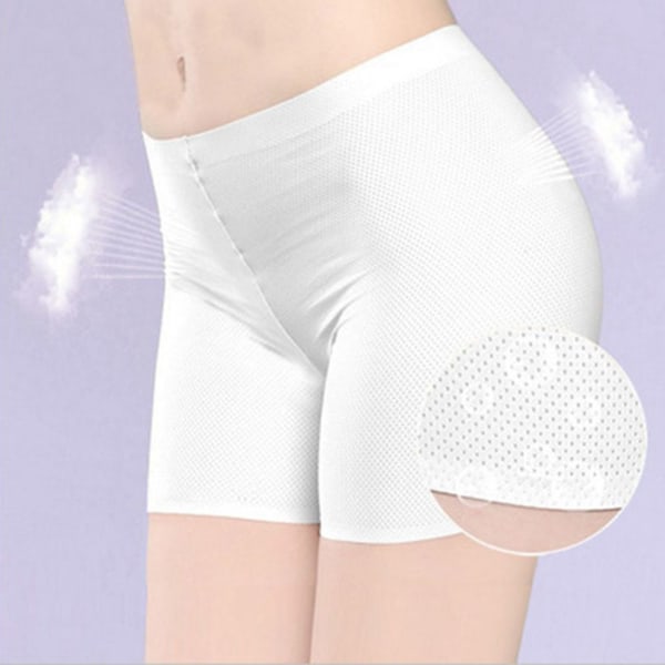 Summer Ice Silk Andas Plus Size Seamless Pants BEIGE M Beige M (32.5-55 kg)