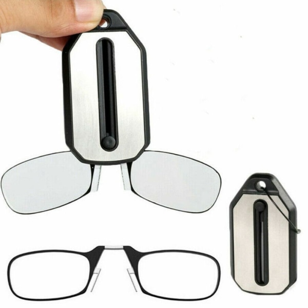 Mini næseklemme på bærbare læsebriller uden ramme uden ramme 100 100