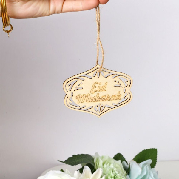 20 stk Ramadan Eid Mubarak Træpynt E-20PCS E-20PCS