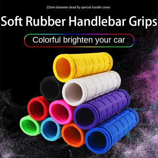 1 par cykelstyr greb Cykel gummi styr cover Purple