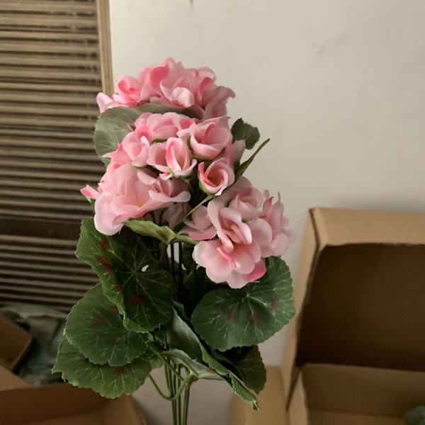 Kunstig blomst Begonia blomst 5 5 5
