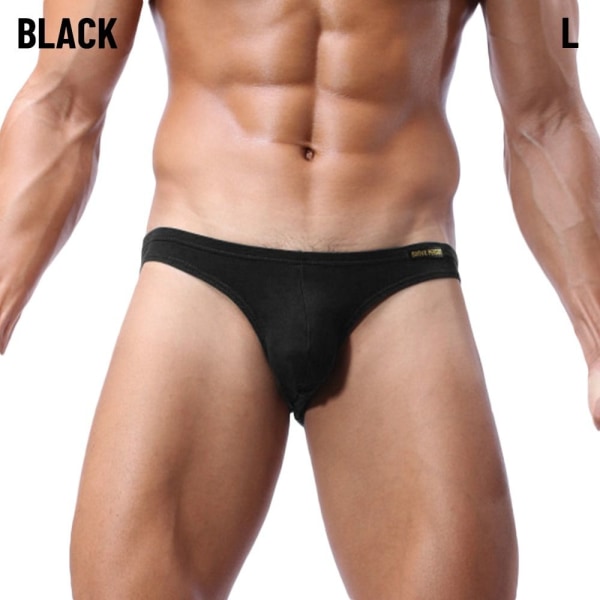 Miesten alushousut Miesten bikinit MUSTA L black L