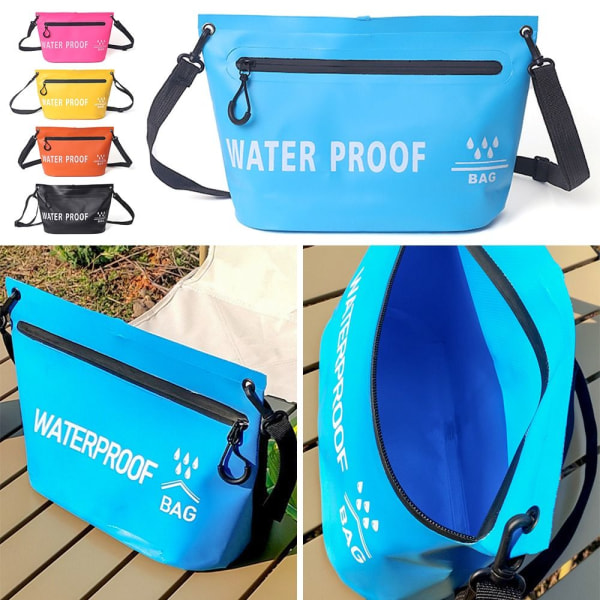 1 Stk Dry Bag Rejselynlås Håndtaske SORT SORT black