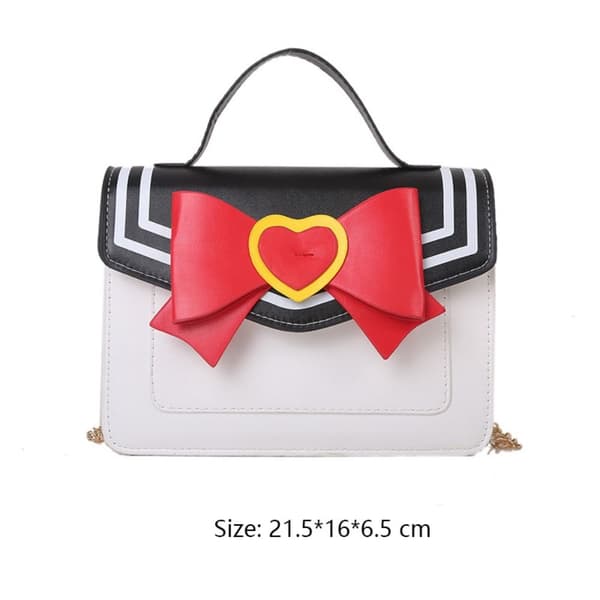 Kawaii Messenger Bag Chain Bags SORT black