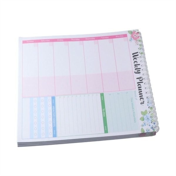 Ajanhallinnan suunnittelija Daily Planners Weekly Planning