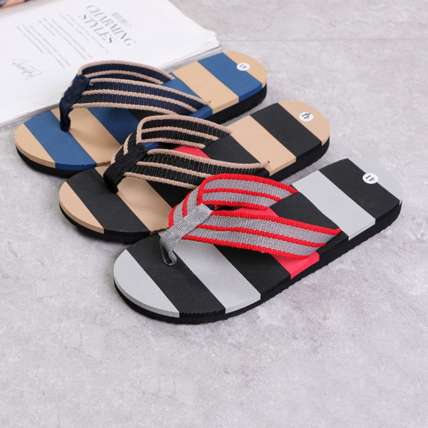 Mænd Hjemmesko Fritid Flip Flops SORT-43 SORT-43 Black-43