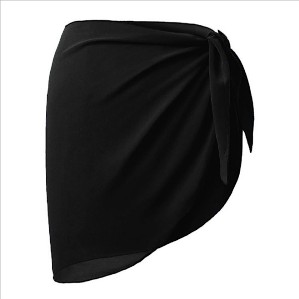 Chiffon badedragt Beach Short Cover SORT black
