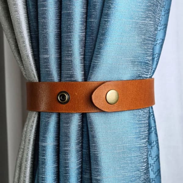 1/2 st Creative Gardiner Spänne Retro Läder Gardin Tiebacks 2pcs