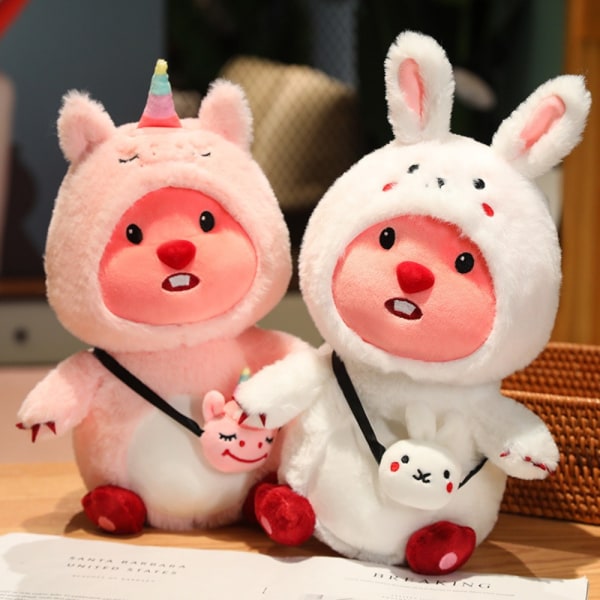 Little Beaver Doll Loopy Doll PINK 40cm Pink 40CM