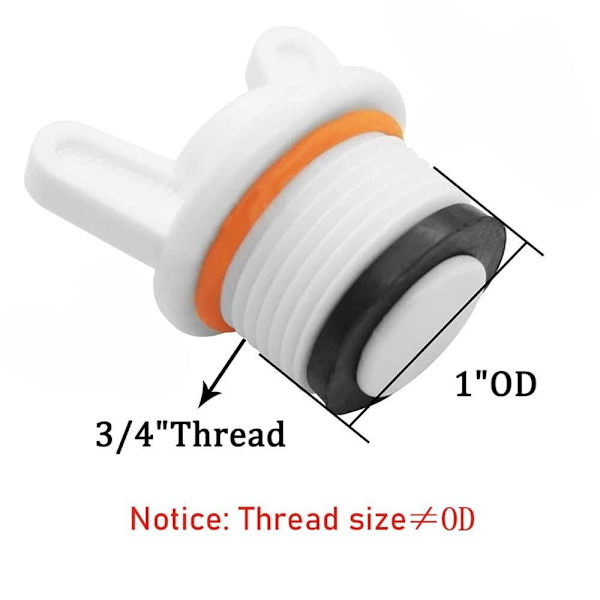 5 Stk Rørfitting endehætter PPR Connector Plug End Plug Stopper