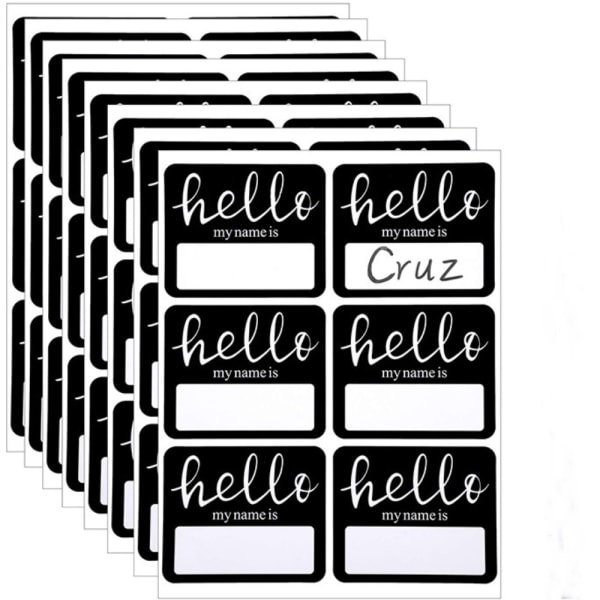 Hello My Name is Klistermærker Hello Navneskilte Navneskilt Klistermærker