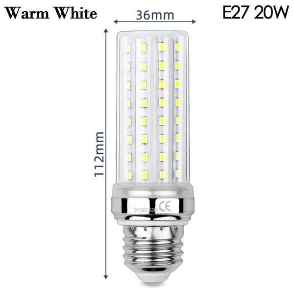 LED No Flicker WARM WHITEE27 20W E27 20W Warm WhiteE27 20W