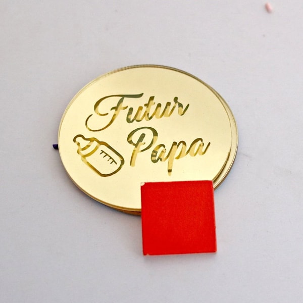 10stk Cake Top Flagg Cupcake Topper GULL Gold