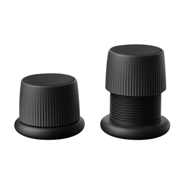 2STK Sengeramme Fast Sengestøtte SORT black