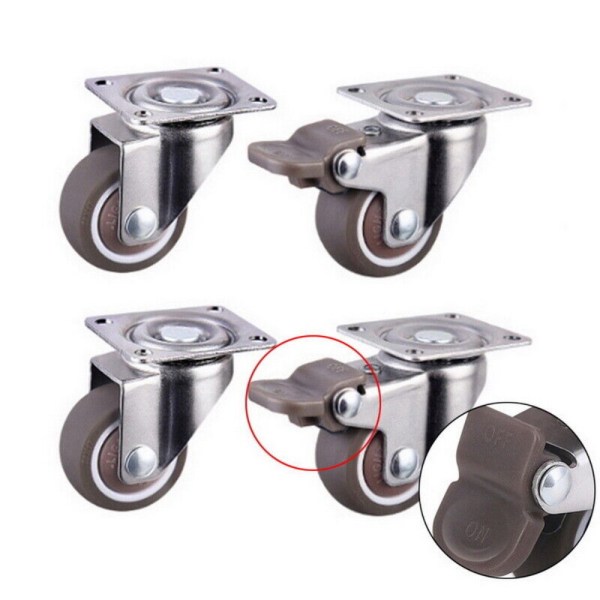 4st Möbler Hjul Hjul Hjul Svängbara Hjul 1inch4 pcs