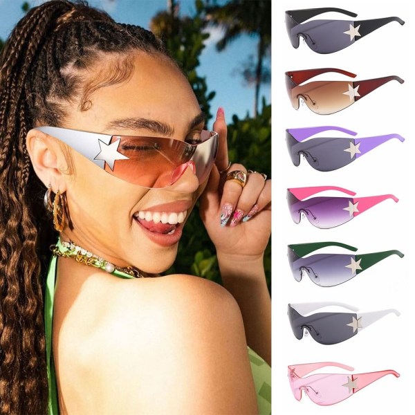 Y2K solbriller til kvinder Mænd Sportssolbriller C10 C10 C10