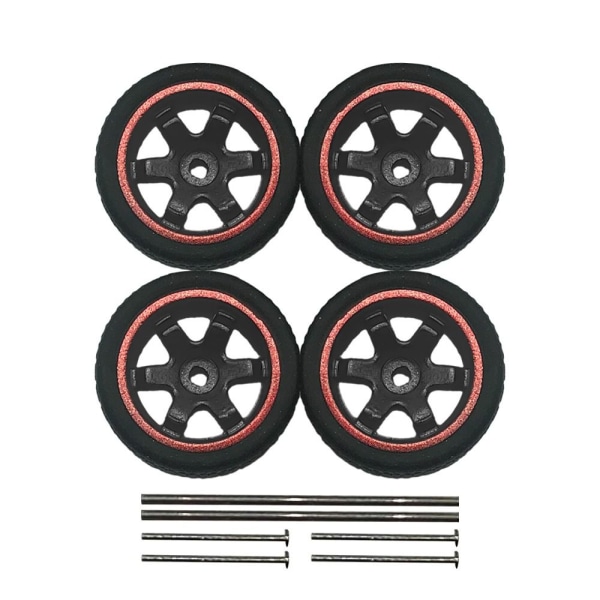 Modell Bilhjul Gummitäck SVART RÖD ASSORTERAD black red assorted