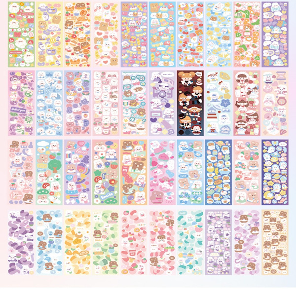 100 stk Sticker Set Pack Laser Cute Stickers C C C