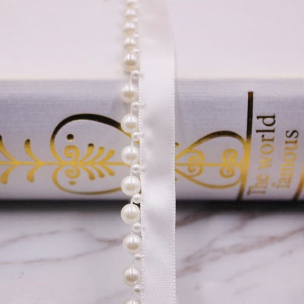 Handsydd Pearl Pearl Braid Spetsband 4 4