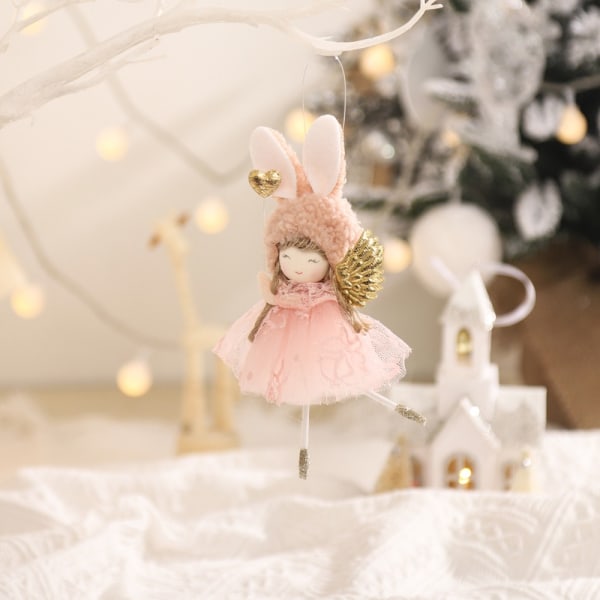 Angel Girl Docka Plyschleksaker ROSA pink