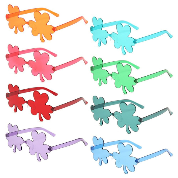 Irish Shamrock Solbriller Grøn Four Leaf Clover Briller CYAN Cyan