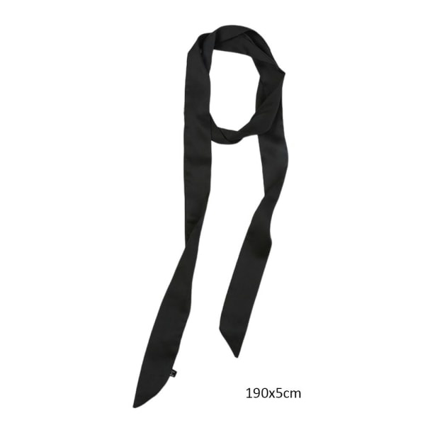 Smal Lang Sjal Taske Bånd SORT Black
