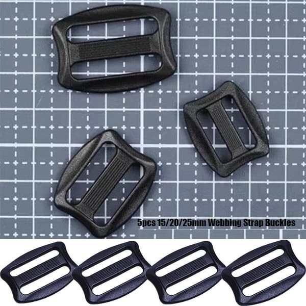 5 st Webbing Rem Spänne Slider Fastener 20MM 20mm