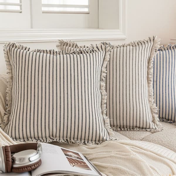 2kpl Throw Tyynynpäälliset Tyynynpäälliset hapsuilla gray 2pcs-2pcs