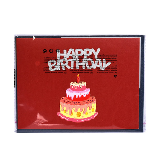 Hyvää syntymäpäivää -kortti onnittelukortit TYYPPI B TYYPPI B Type B