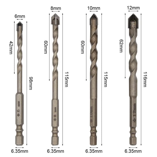 Borkroner Trekantbor 10MM 10mm