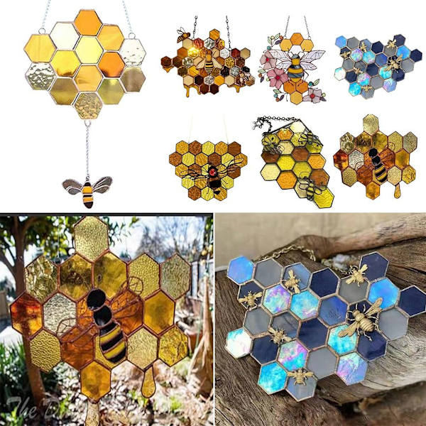 Honeycomb riippuva koriste sarjakuva Bee 5 5 5