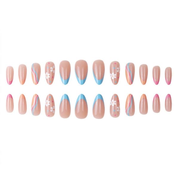Almond Fake Nails tekokynnet 3 3 3