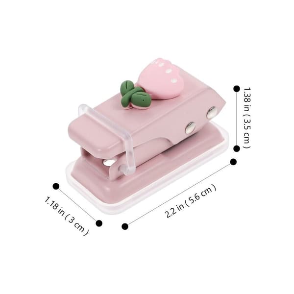 2 Stk Mini Punch Hole Punch Enkelt hull GRÅ Gray