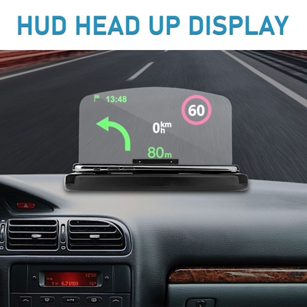 HUD Bilnavigering Head-up Display SNABBLADDARE