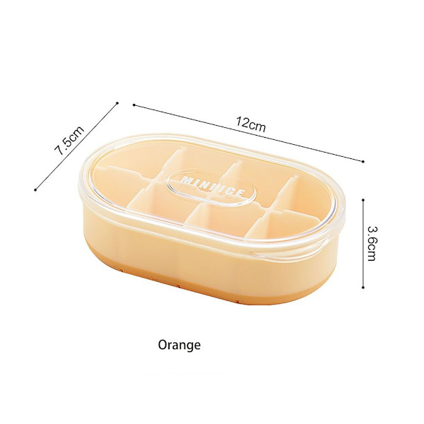 Mini Ice Grid Ice Block Form ORANGE Orange