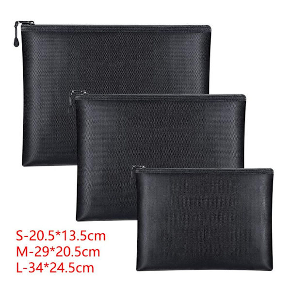 Dokumenttaske Pengeposer 02-SORT 02-SORT 02-Black