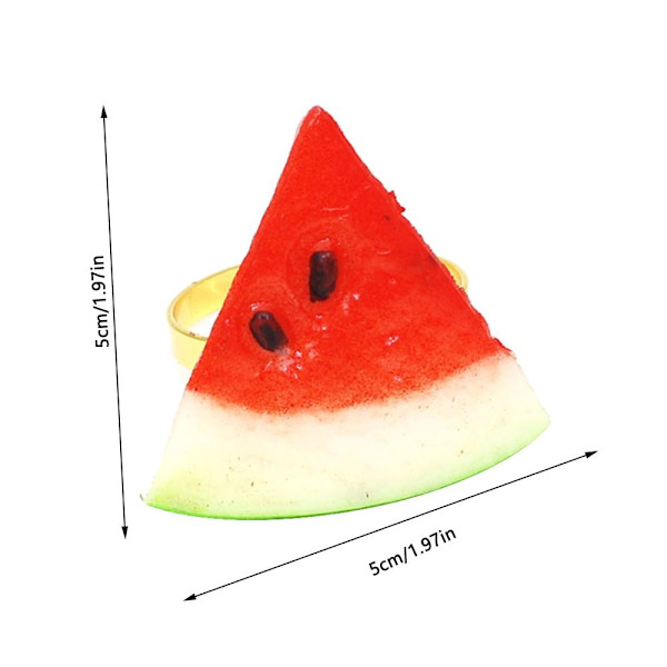 Frugt Servietringe Servietholdere CITRONSKIVA CITRONESKIVE Lemon Slice