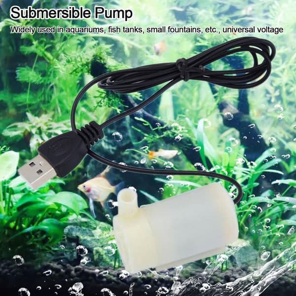 2st DC 5V dränkbar pump BLÅ Blue