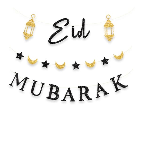 Ramadan Kareem -lippu Eid Mubarak -koristelippu