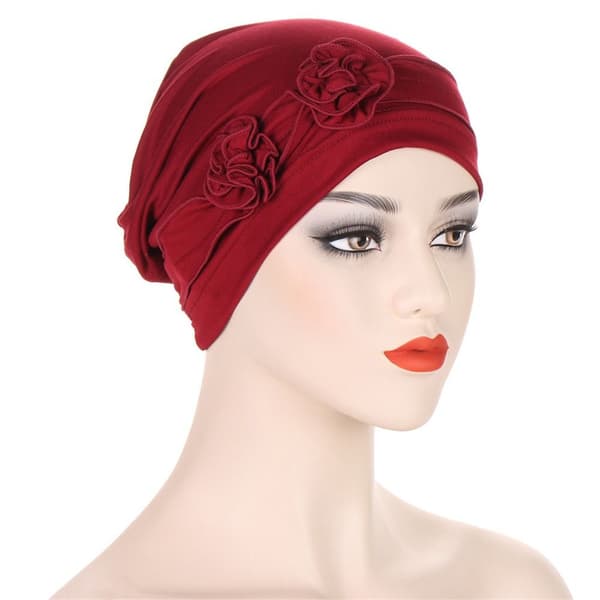 Turbaanihattu Bonnet WINE RED wine red