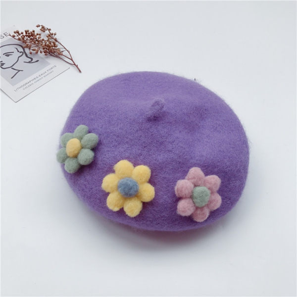 Lapset Baretit Lippalakit Lapset Artist hattu PURPURIA purple